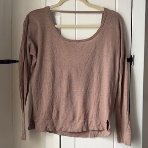 Casual Beige Long Sleeve Top
